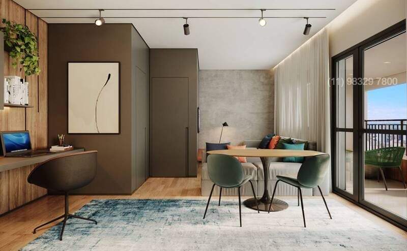 12 Living Ampliado do Apto de 63m²